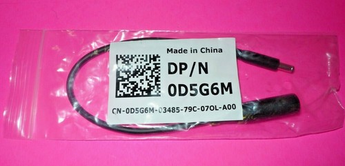 Genuine Dell DC Power Jack 7.4mm to 4.5mm Dongle Adapter Cable D5G6M