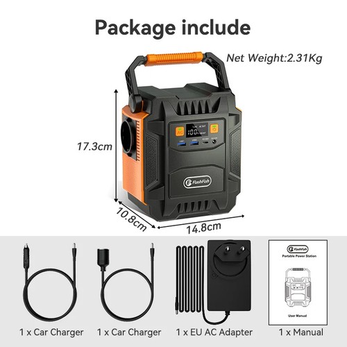 200W Tragbare Powerstation 172Wh 230V Solar Generator 48000mAh Notstrom - Bild 8 von 19