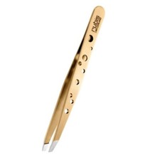 Rubis Tweeze Slant Tip Tweezer Red Gold