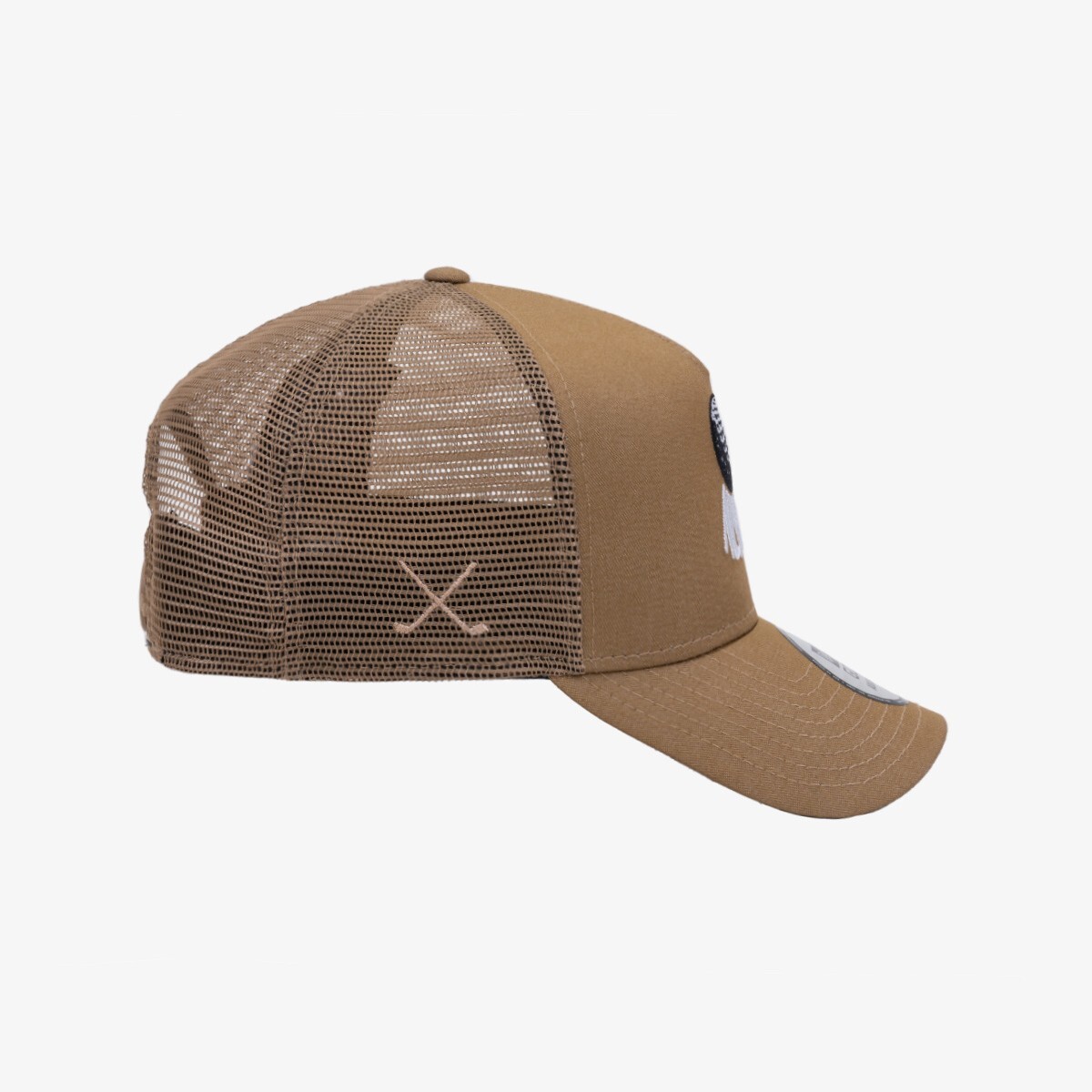 GOLF] New Era SUS Denim A-Frame Trucker Ball Cap, Beige | eBay