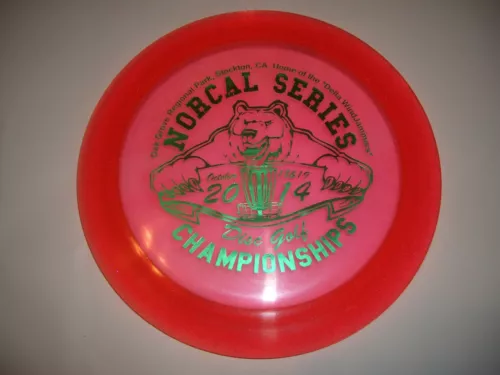 DGA 2014 FLX SP TORRENT RED GLITTER 173 GRAMS GOLF DISC CUSTOM STAMP