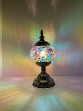 Handmade Turkish Moroccan Stained Glass Mosaic Table Lamp For Home Decor S 8
