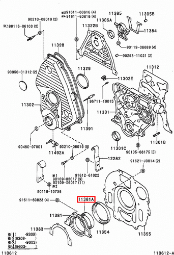 Genuine Hilux LN170 LN167 LN166 LN165 2L 3L 5L Rear Main Oil Crankshaft Seal - Picture 6 of 20