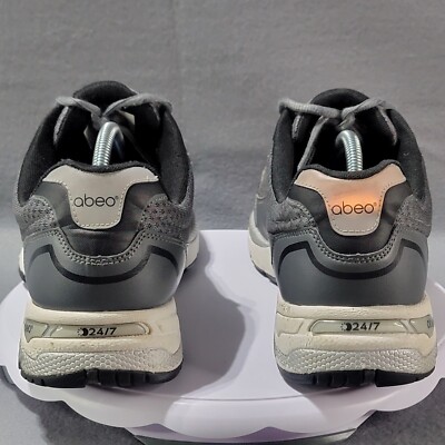 Size 10.5 - Abeo Mens Perry Sneakers Black/Gray 24/7 Shoes  display picture 2