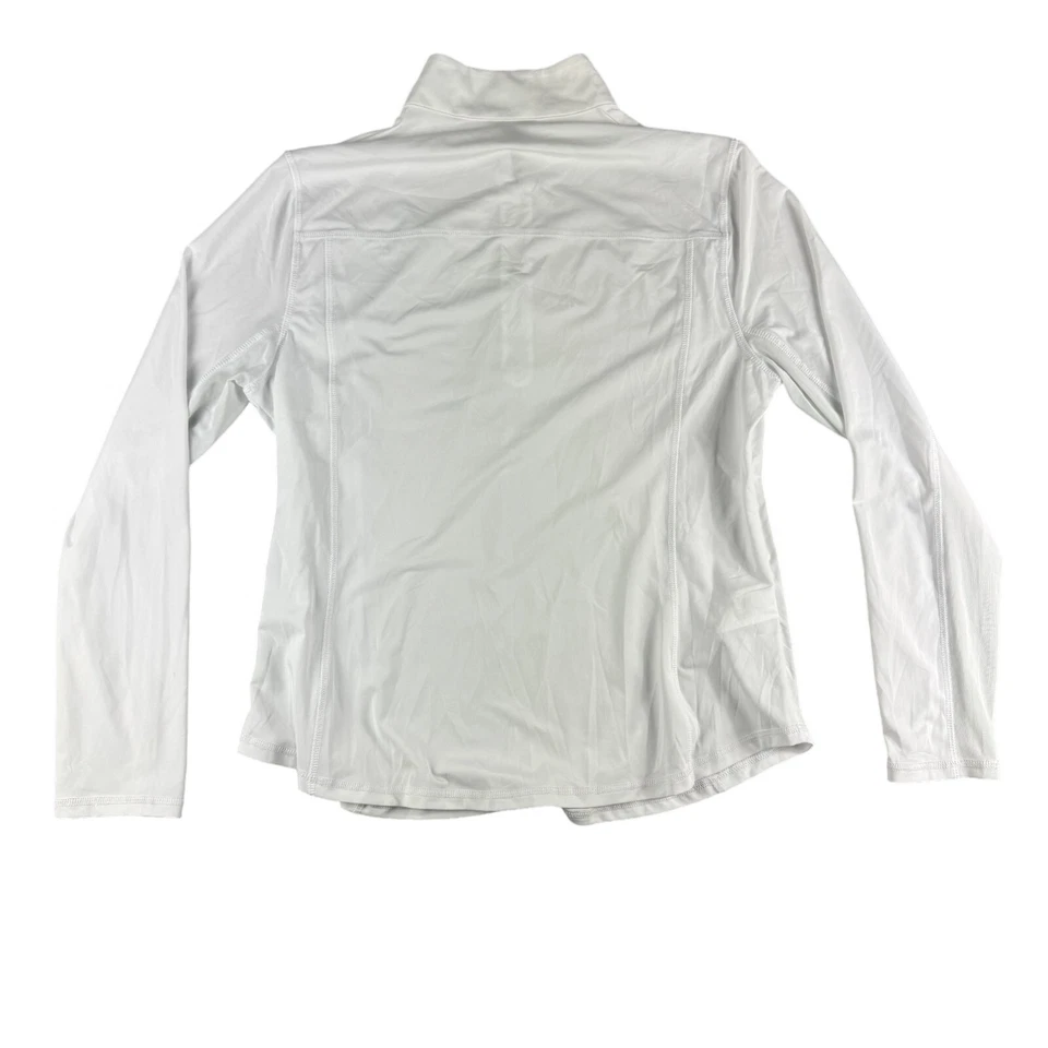 PGA 巡回赛套衫女式特大号白色 1/4 拉链性能长袖全新带标签 — 第 2/4 张图片