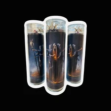 Hekate Devotional Ritual Black Dressed Candle. Hecate Veladora Roja