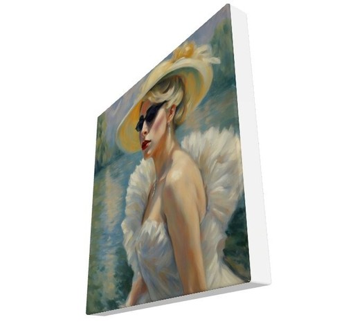 Gorgeous Lady Gaga Impression Canvas Print Nude Art 12"x12"Lady Gaga Art Print - Picture 4 of 7