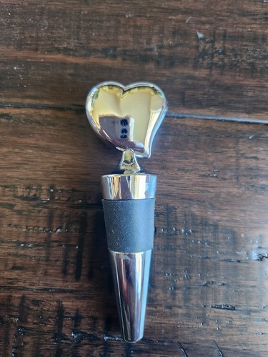 TAPÓN DE BOTELLA DE VINO DE ACERO INOXIDABLE - DISEÑO DE CORAZÓN HINCHADO - Imagen 6 de 8