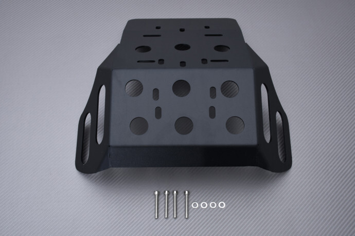 Sabot protecteur moteur Suzuki DRZ 400E noir blindage carter haut de gamme