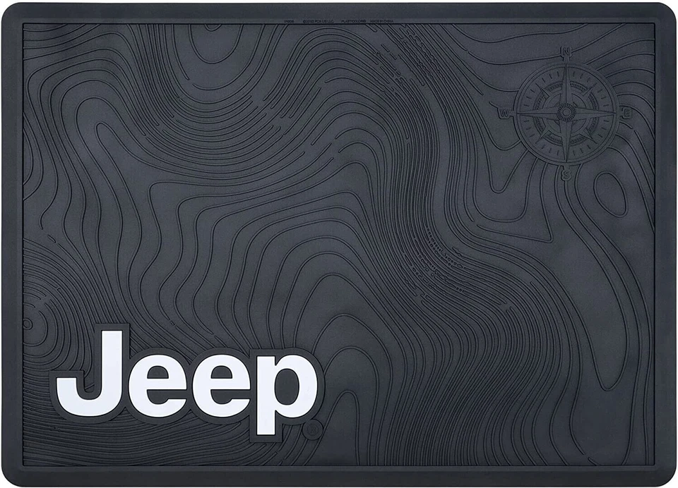 Jeep Heavy Duty Rear Trunk Cargo Mat Floor Liner Plasticolor 001806R01 GIFT - Imagem 3 de 3