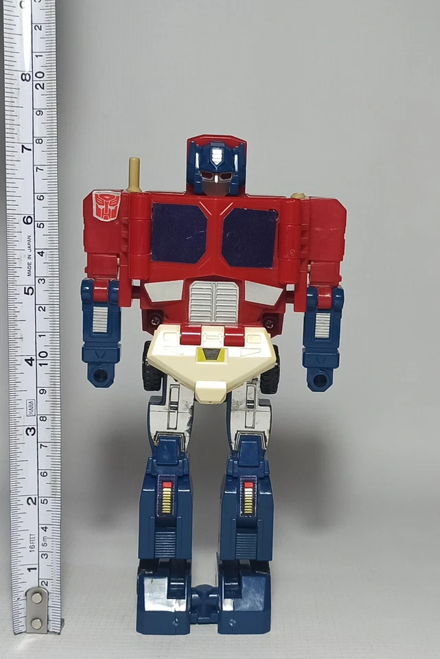 HASBRO VTG 1988 TRANSFORMERS G1 POWERMASTERS OPTIMUS PRIME SUPER GINRAI w/ FLAWS - Image 3 of 4