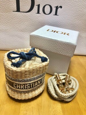 Christian Dior TROUSSE POUCH 9 x 7cm Strap:107cm Beige Latest