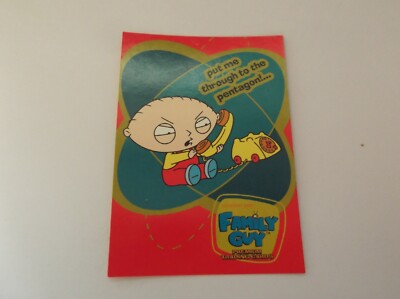 Inkworks: Family Guy ''SEASON ONE'' #P3 USA Promo Trading Card 2005