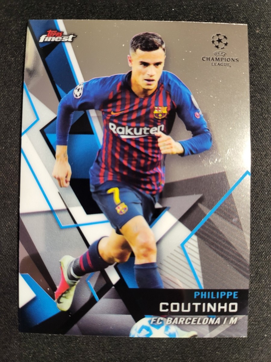 2018-19 Topps Finest UEFA Champions League #14 Philippe Coutinho Barcelona