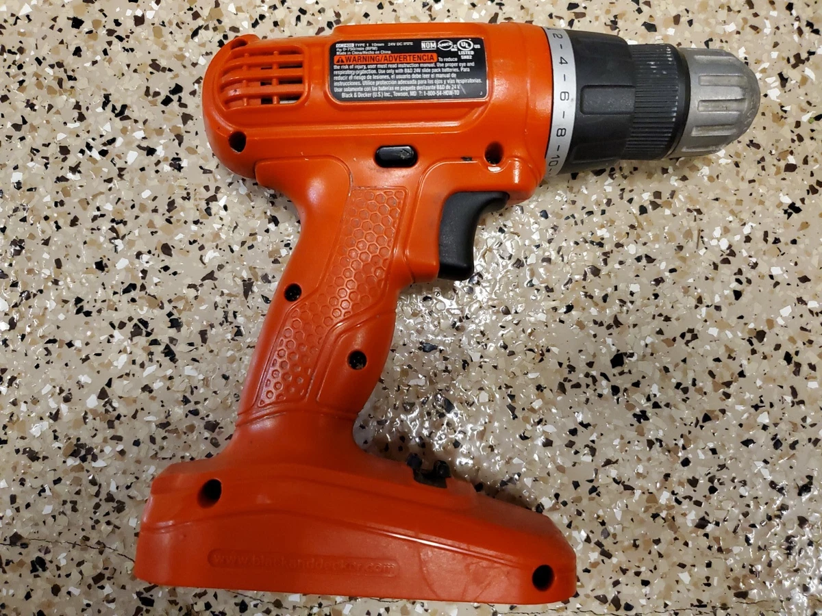 Black and Decker Cordless Drill - 24 Volt - No Battery