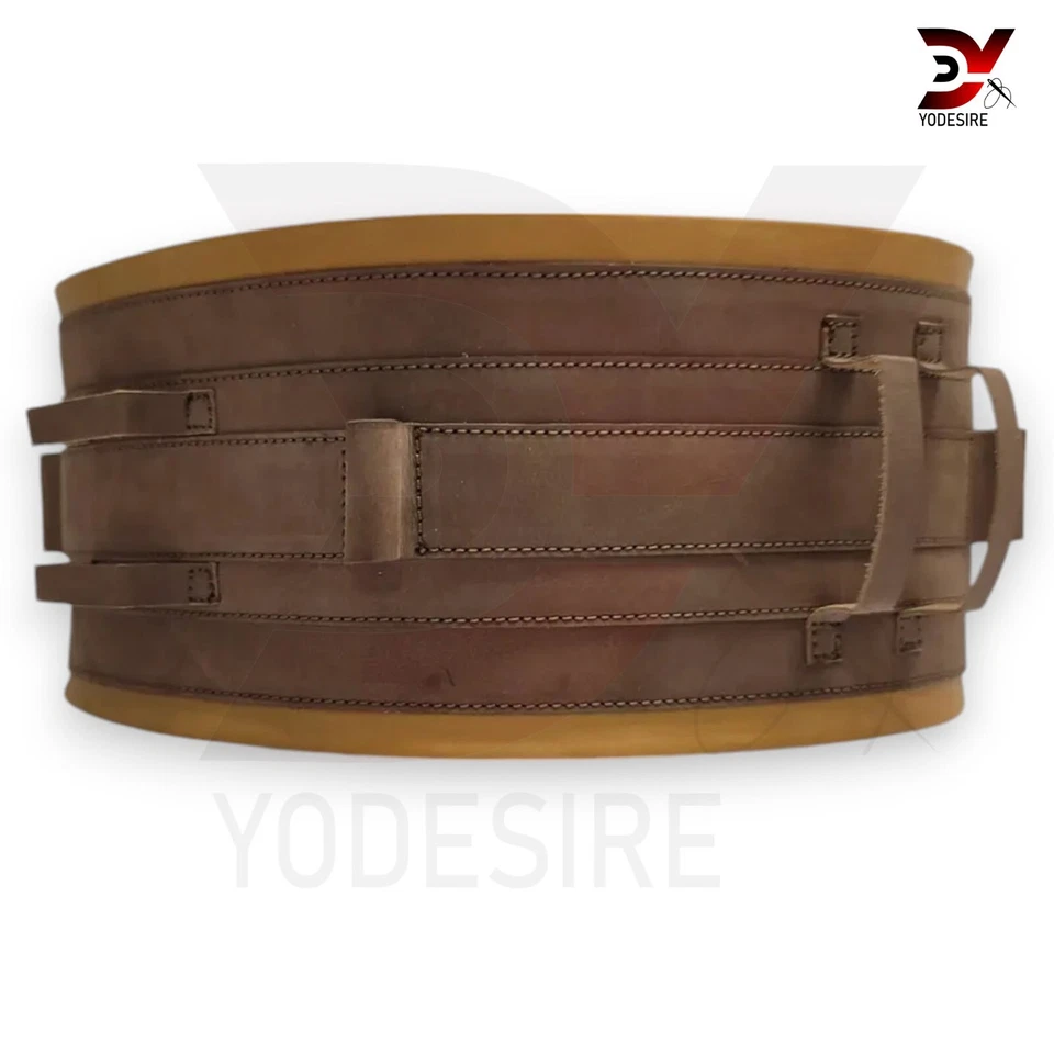 Cinturón Armador - Star Wars Mandalorian Armorer Dama Cinturón Marrón Utilitario Cinturón de Cuero Foto 2 de 4