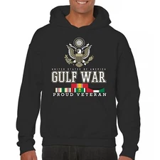 Gulf War Proud Veteran Sweatshirt American Army Desert Storm Patriotic Hoodie