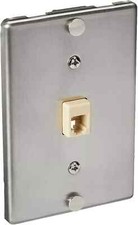 Lot of 3 Allen Tel 4-Conductor Modular Telephone Wall Jack Assemblies AT630A-4 