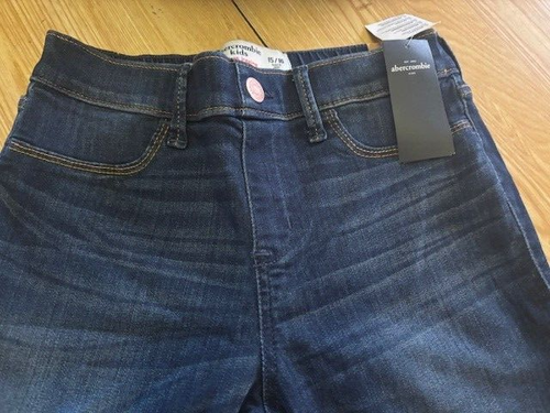 Abercrombie Kids Girl's Pull-On Blue Jean Leggings Jeggings Jeans 15 16 NEW - Picture 4 of 5