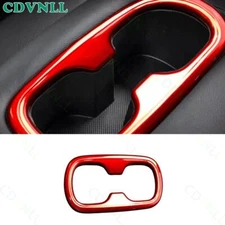 For Toyota Corolla 2020-2024 Bright Red Rear Water Cup Holder Panel Cover Trim