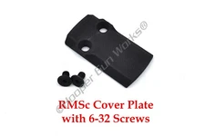 HGW Composite Cover Plate for Elite Glock Slides 43 48 RMSc Cut with 6-32 Screws