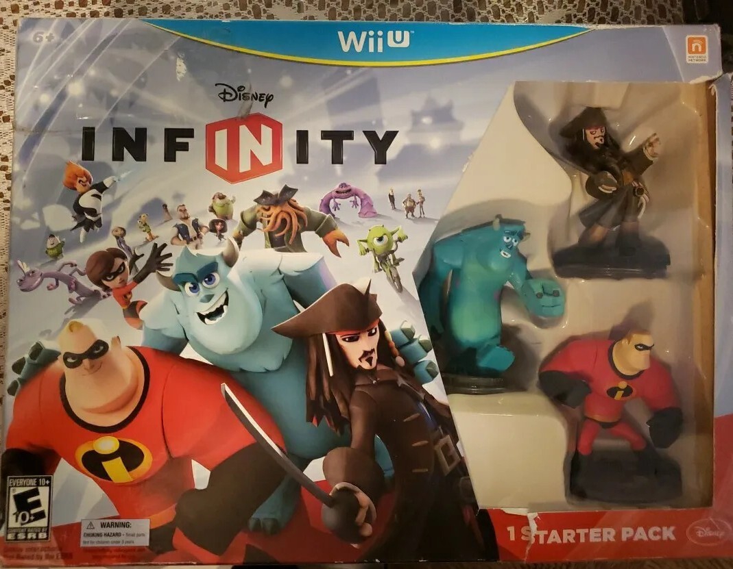 WII U DISNEY INFINITY STARTER PACK 1.0 - THE ORIGINAL PACK NEW