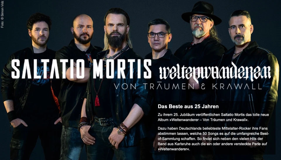Saltatio Mortis: Weltenwanderer: Von Träumen & Krawall  (3 CDs) - Bild 2 von 3