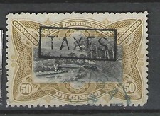 BELGIAN CONGO - CONGO BELGE 1908 TAXES TX6 used