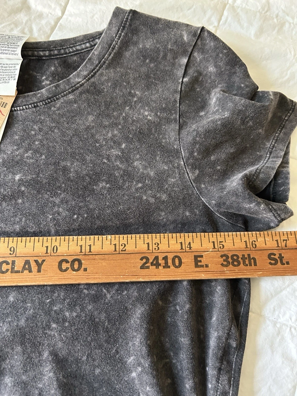 UNDERCOVER Abito T Shirt ROSA by Victoria Secret Grigio Distressed Scrunch Taglia S Nuovo con etichette