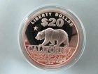 2007 NORFED CALIFORNIA "Bear" LIBERTY 1oz .999 Fine Silver Round