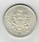 1961 Canadian SILVER  Half Dollar