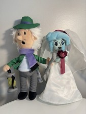 Disney Parks Limited Edition Haunted Mansion Bride  Keeper 12" Plush Doll Set