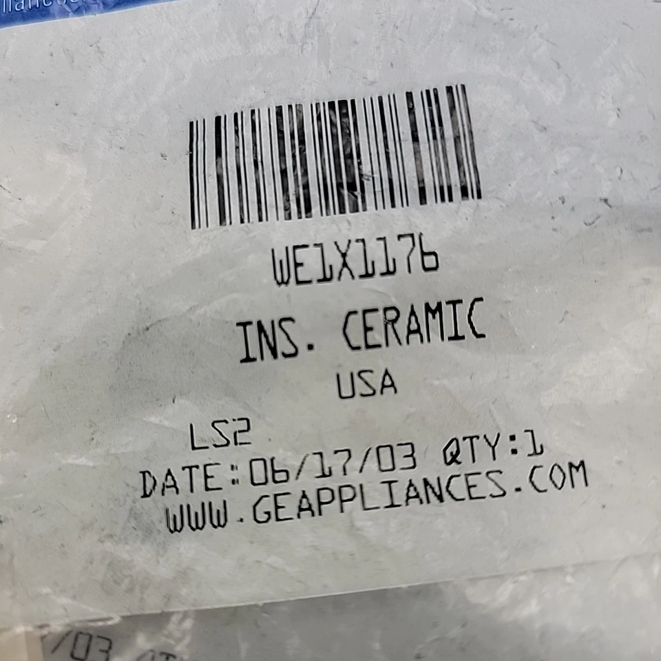 2x Genuine NOS GE Factory Replacement Part WE1X1176 Dryer Insulated Ceram OEM - Image 3 of 4