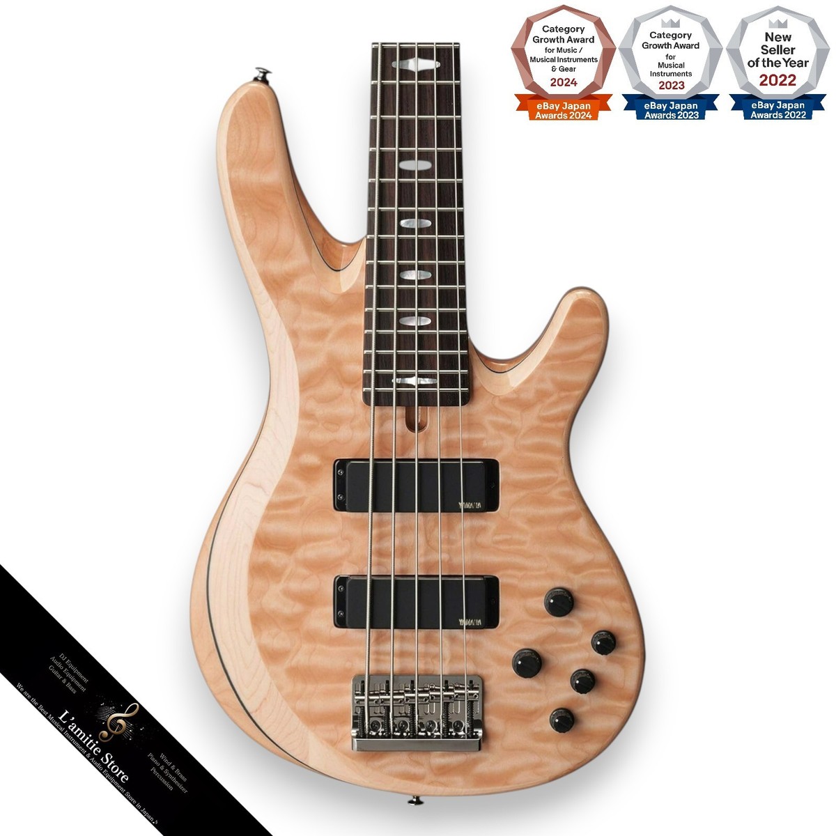 YAMAHA TRB1005J Electric Bass Guitar Natural Color JP Right-Handed