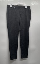 Calvin Klein Jeans Womens Gray Flat Front Skinny Leg Dress Pants Size 14 W/ Tags