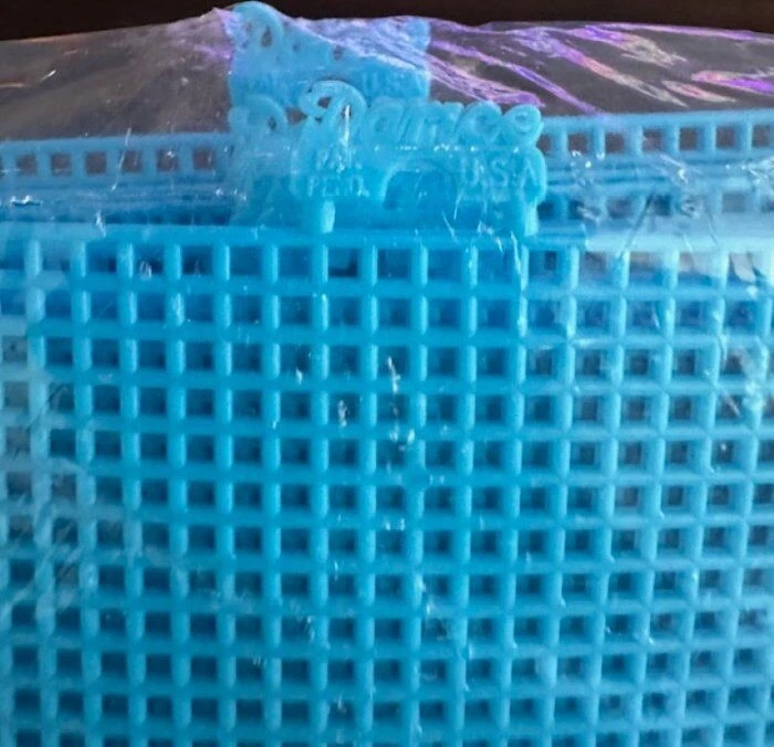 NEW SET OF 10 DARICE LIGHT BLUE PLASTIC CANVAS SHEETS 13.5" X 10.5 - Image 2 of 3