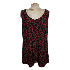 Sleeveless Women's Size 1X Cider Black Floral Dress NWT