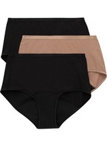 Hanes Comfort, Period. Women's Brief Underwear, Super Leaks, 3-Pack 3XL