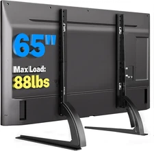 Universal Table Top TV Stand Base for 22-65 Inch Tvs, Max VESA 800X500 Mm, Black