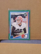 2025 Panini Donruss - Rated Rookie Carson Schwesinger #392 Press Proof Green