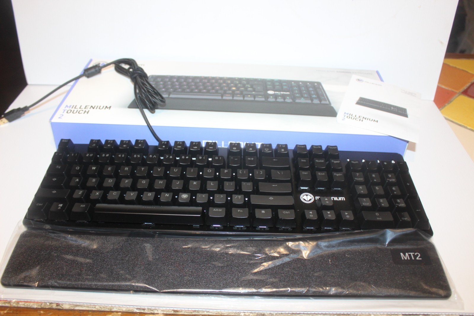 Clavier informatique gaming Millenium filaire noir pour PC - 2