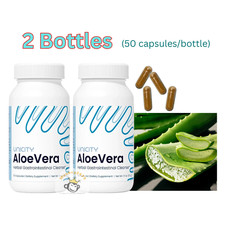 2x Unicity Aloe Vera Verdauungsvitamine Nahrungsergänzungsmittel 50 Kapseln