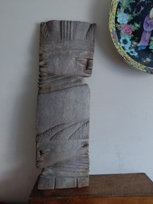 Large Hand Carved Wooden Tribal Wall Panel 59cm 23" Vintage Ethnic Boho Decor