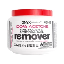 ONYX Professional 100% Acetone Nail Polish & Artificial Nail Remover, 8 oz