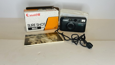 #ad Canon Sure Shot Max Date Point amp; Shoot 35mm Film Camera 38mm Lens For Parts $40.00