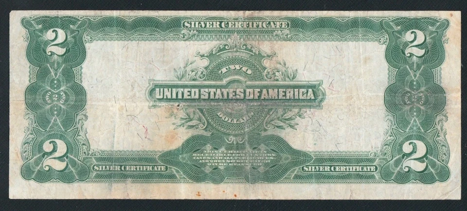 BEAUTIFUL RARE TAHEE/BURKE 1899 $ 2 MINI PORTHOLE. NO TEARS  - Image 2 of 2