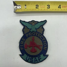 U.S. Military Air Force Fire Protection USAF Patch Badge Eagle 2.5”x4” Subdued