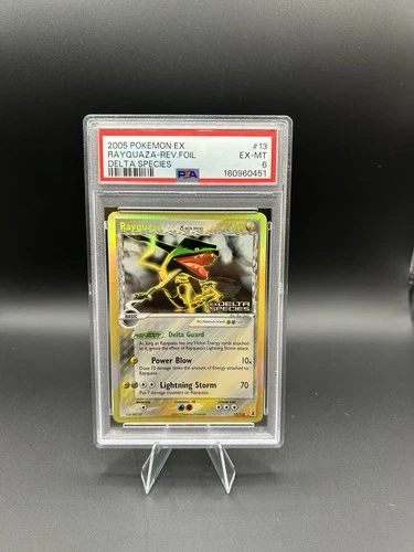 PSA 6 Rayquaza (Delta Species) 13/113 Delta Species Reverse Holo Stamp