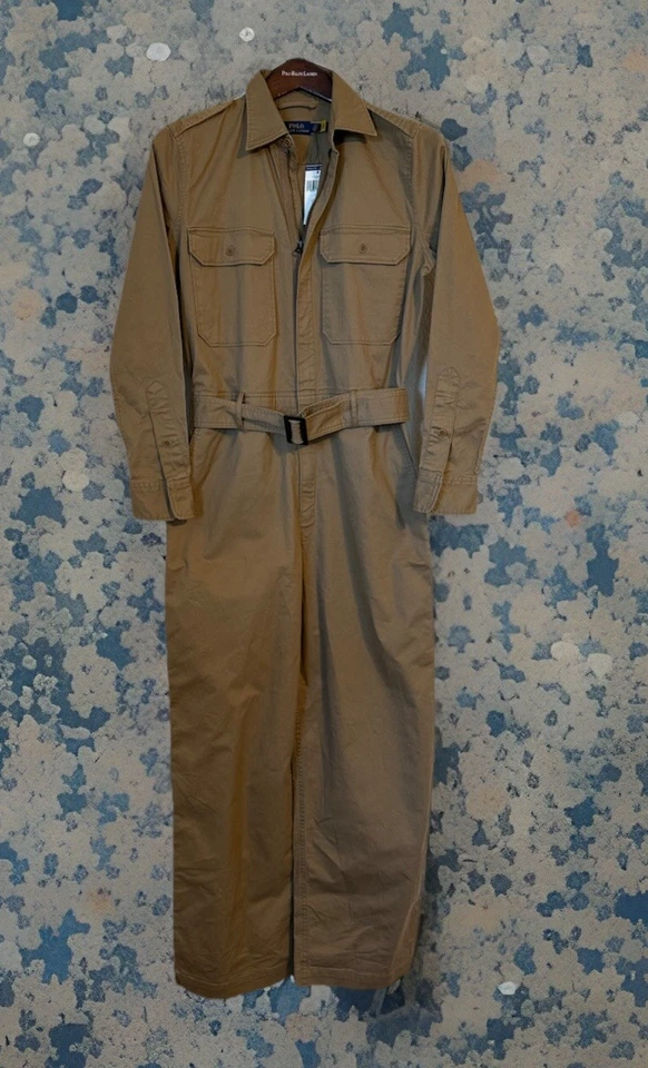 Polo Ralph Lauren саржи сафари комбинезон общего назначения комбинезон бежевый женский размер 4 новый с Ярлыками - Изображение 2 из 3
