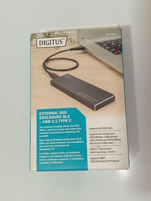 DIGITUS DA-71115 Rev2 M.2 SATA Festplatten-Gehäuse USB 3.1 /USB-C -Schwarz_0.1_6